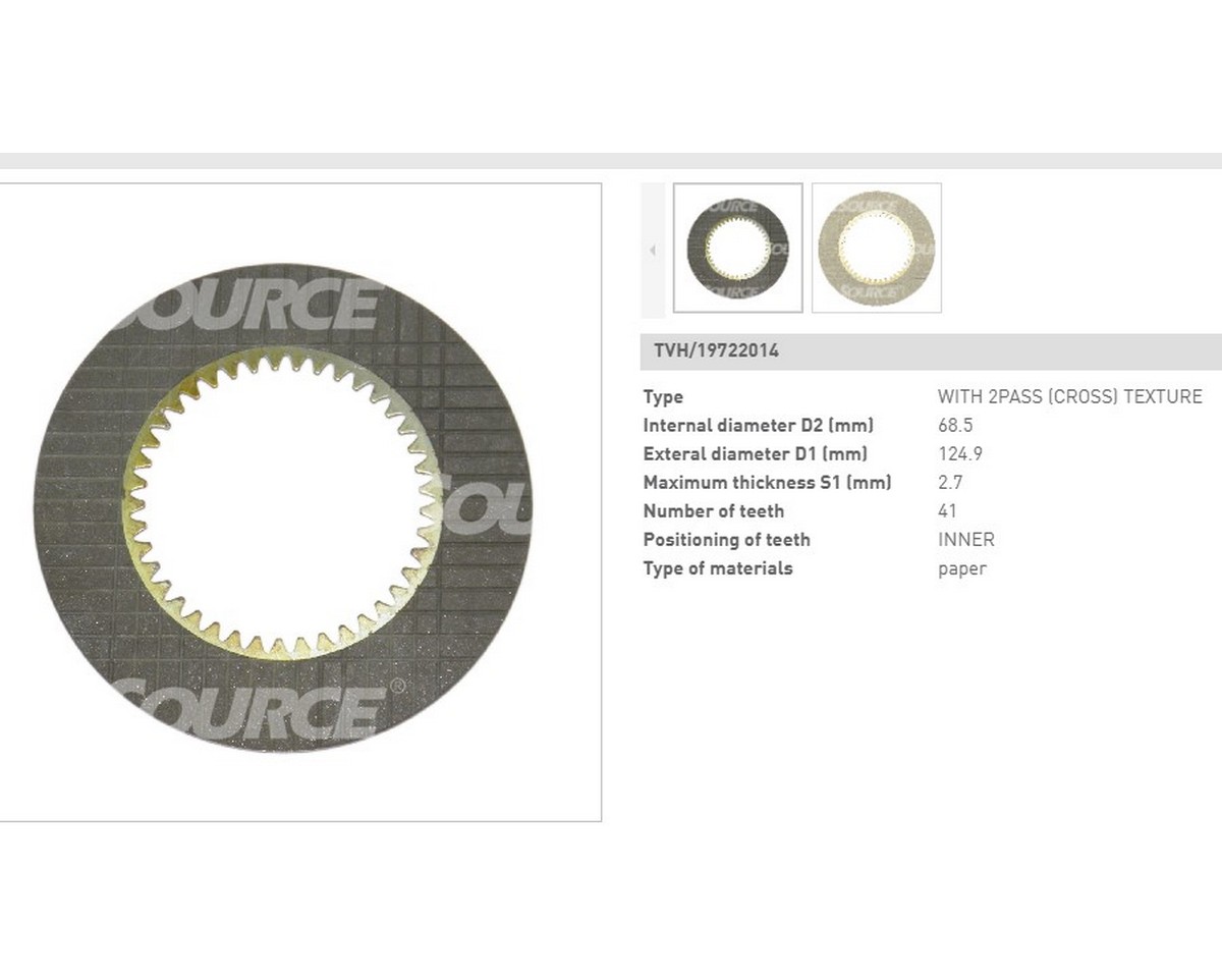 Диск сент. внутр. АКПП (s=3 mm, n=41 зуб.), ДВЗ [485bpg,490bpg] Xinchai, Komatsu, (30) GS [a30b5-02312]