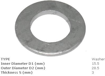Шайба регулювальна 15,5 х28, 5х3 кер.м. Toyota [846127600171; fol./a-gc07-003a-0118a; tvh/8424919]