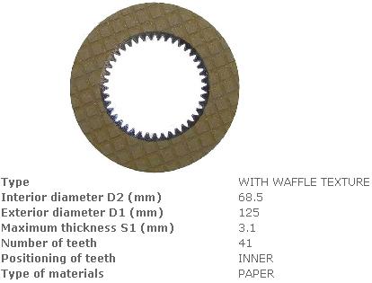 Диск сент. АКПП S = 3,2 мм, N = 41 зуб. внутр. fd25t-16 [Fol./a-tf08-001d-0384b; tvh/ 9823774]