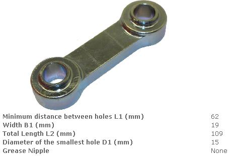 Сережка ниж. Nissan <тип "A"; L заг. = 108; L м/відп = 62; D отв. = 15; Шир. = 18.8> [hc/n030-220008-000; Fol./a-sr09-255a-0363a; tvh/12539754]