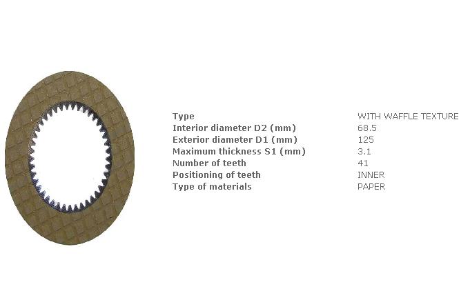 Диск сент. АКПП (дв.k15,k21) [3eb1551170; Fol./a-tf08-001d-1489b; tvh/ 9823774)