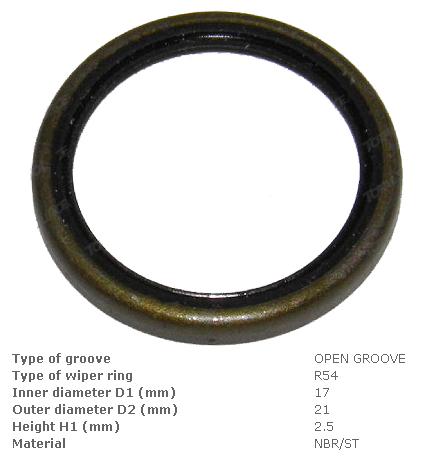 Манжета (сальник) 17х21х2, 5 поворотного кулака Mitsubishi [91a4302300; Fol./a-sr42-003a-1562a; tvh/ 9299462]