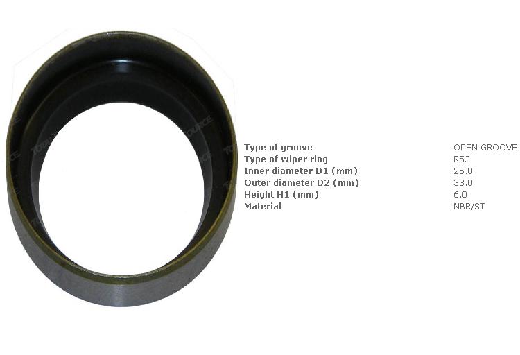 Брудознімач 25х33,2х6/8 tvh/ 9549403 TCM [2423432231; Fol./a-sk05-001a-1342a; tvh/ 9549403]