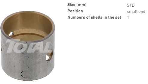 Втулка (дв.1dz) D=27/30,2 L=27 (біметал.) шатунна