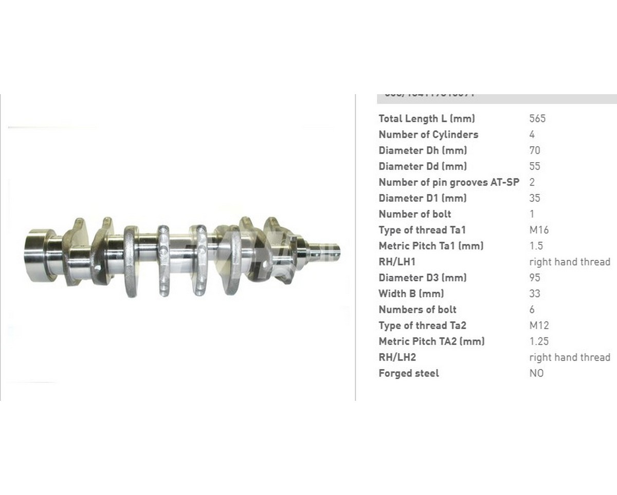 Колінвал (дв.2j) Toyota