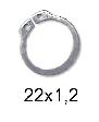 Кільце стопорне зовнішнє d=22х1,2