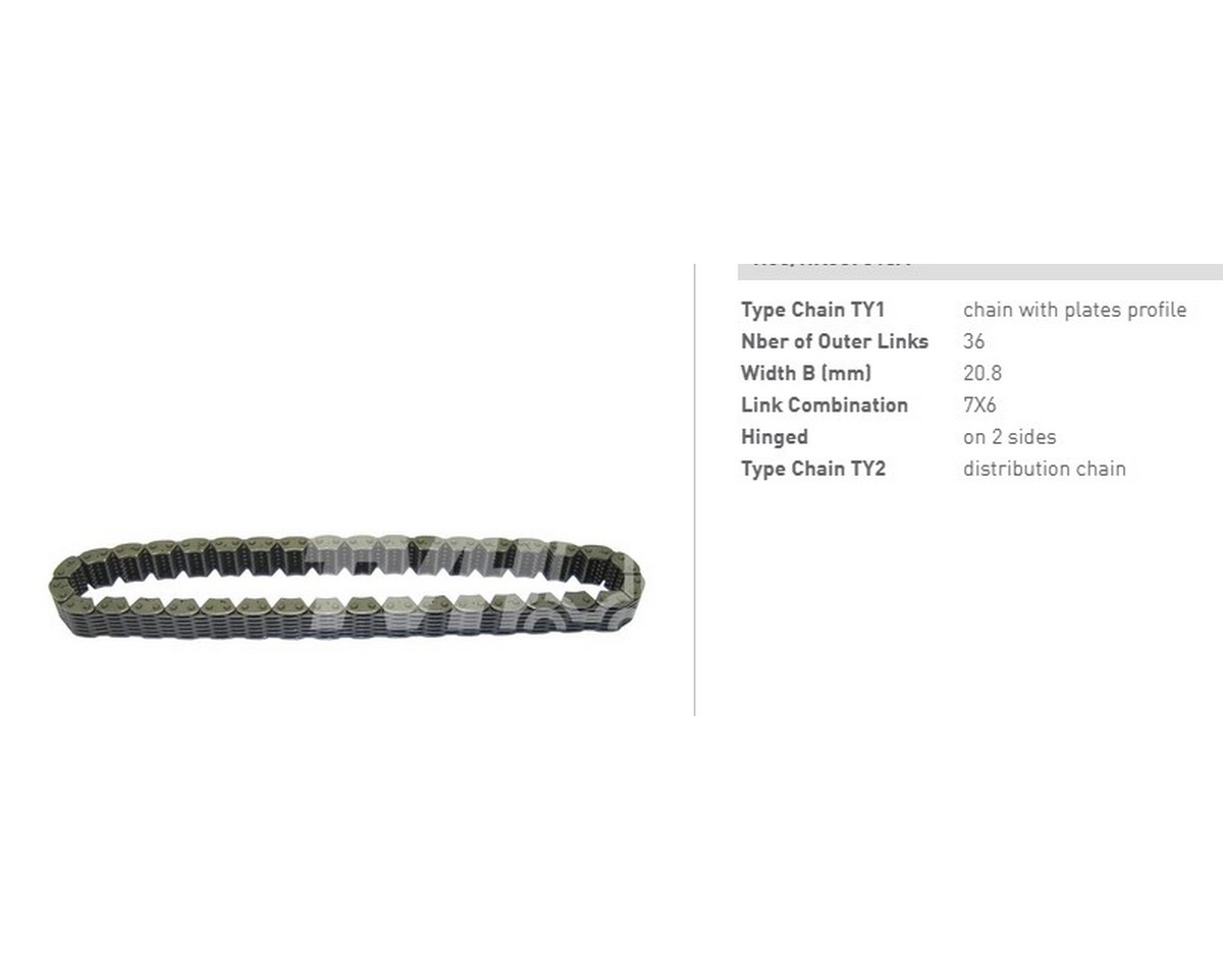 Ланцюг (дв.k15) <ланок: 36> прив. гідронасосу (Nissan, Mitsubishi, TCM, Komatsu) h50/ hk57018a