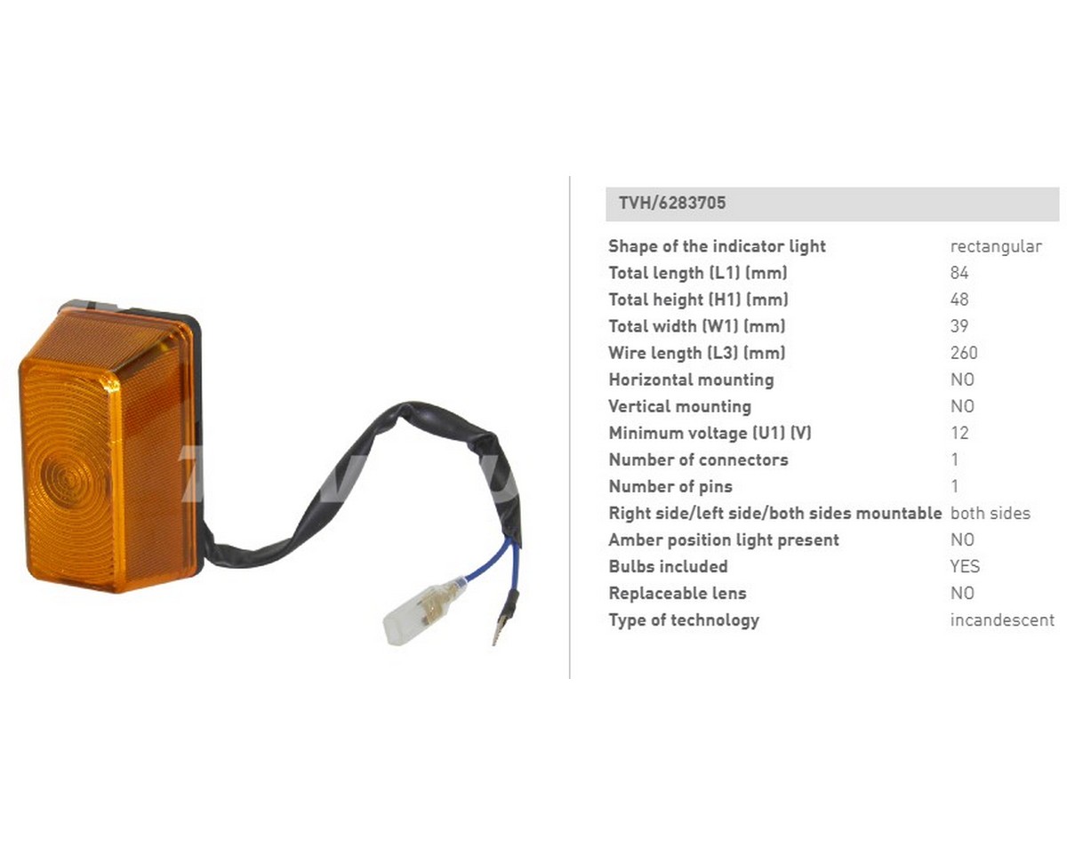 Ліхтар передній (пов. / габарити) 12V Nissan (pd01a18pq) tvh/ 6283705