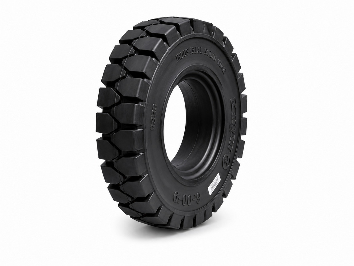 Шина еластична SOLID TIRE 6.00-9 / 4.00E, STD