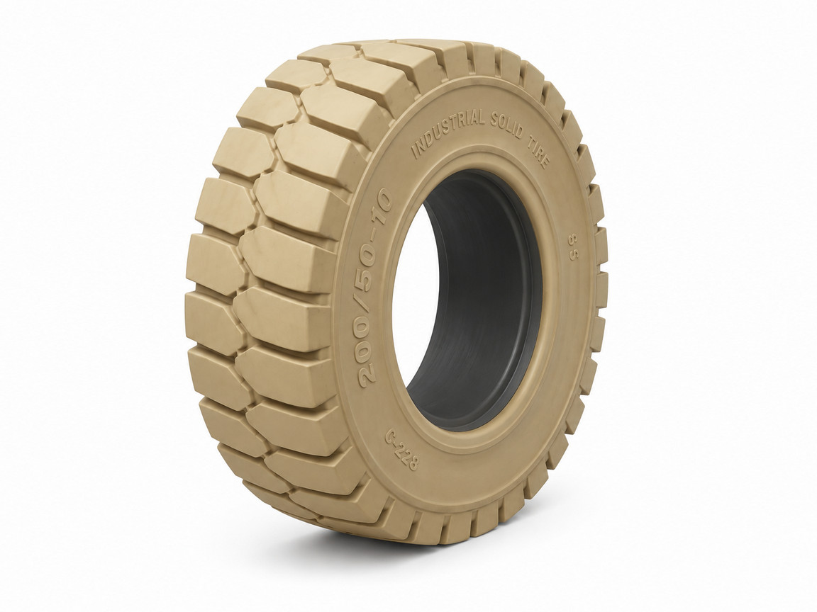 Шина еластична SOLID TIRE 200/50-10 / 6.50F, Click, Non-Marking
