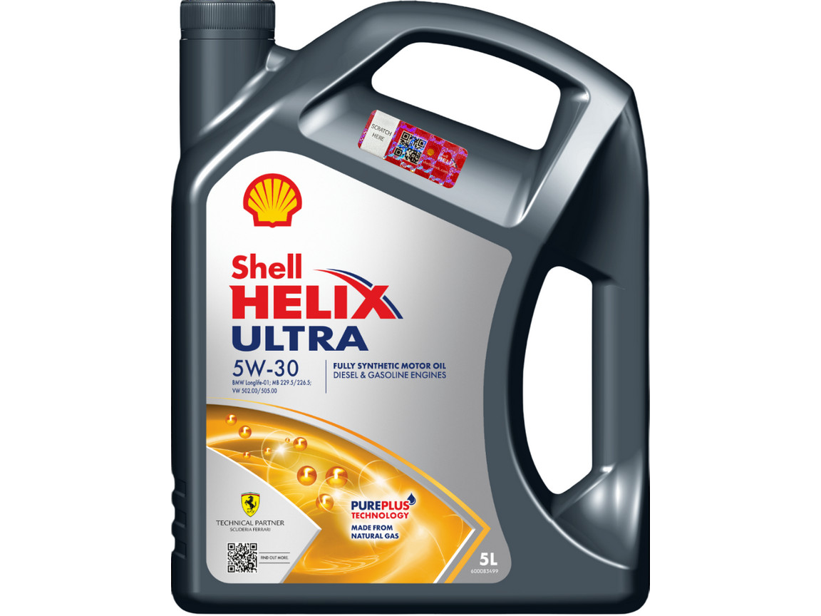 Олива моторна SHELL Helix Ultra 5W30, 5л