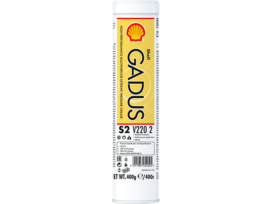 Мастило пластичне SHELL Gadus S2 EP-2, 0,4кг