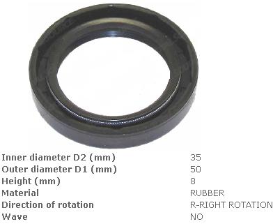 Сальник розподільного валу (35х50х8) ДВЗ [4g33,4g63,4g64] Mitsubishi